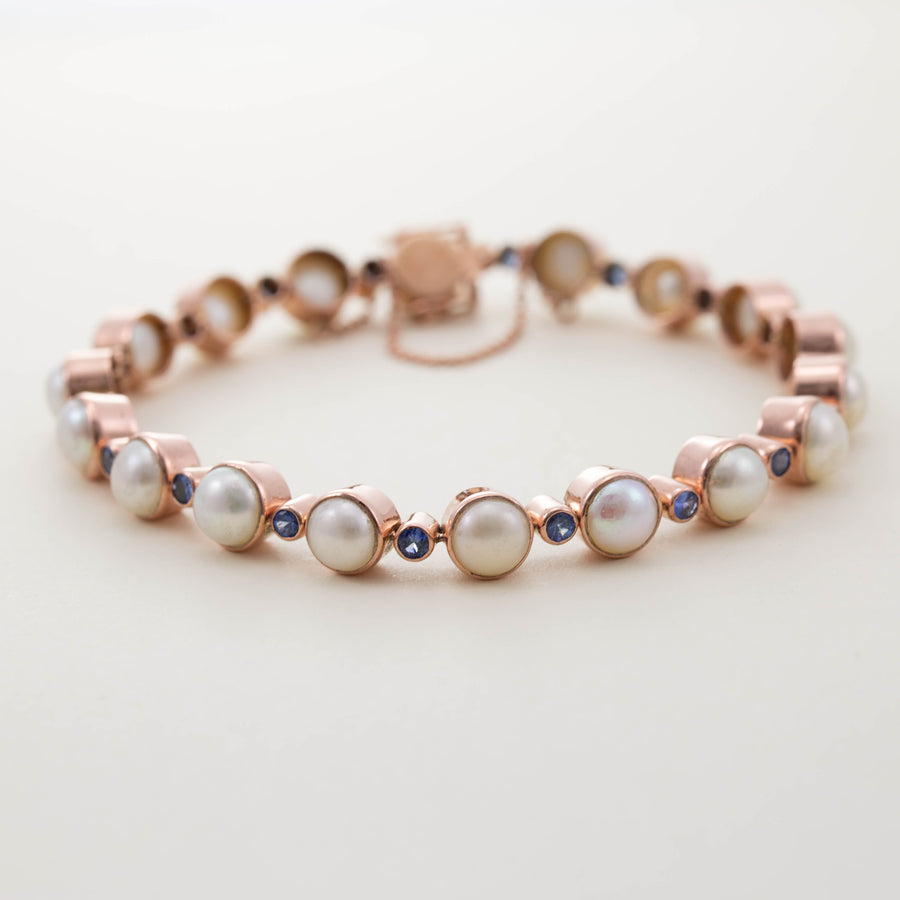 Oval & Round Mixed Stone Bracelet