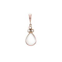 Teardrop & Pearl Trefoil Pendant