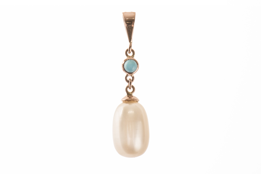 Round & Teardrop Pearl Pendant