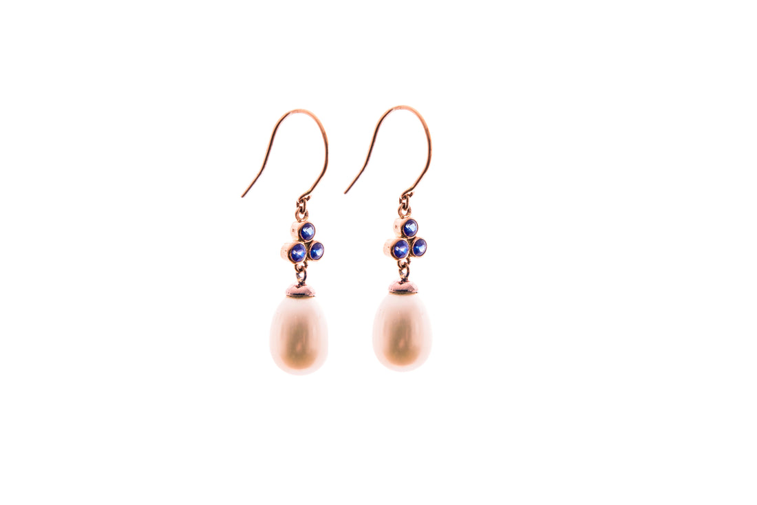 Teardrop & Trefoil Earrings