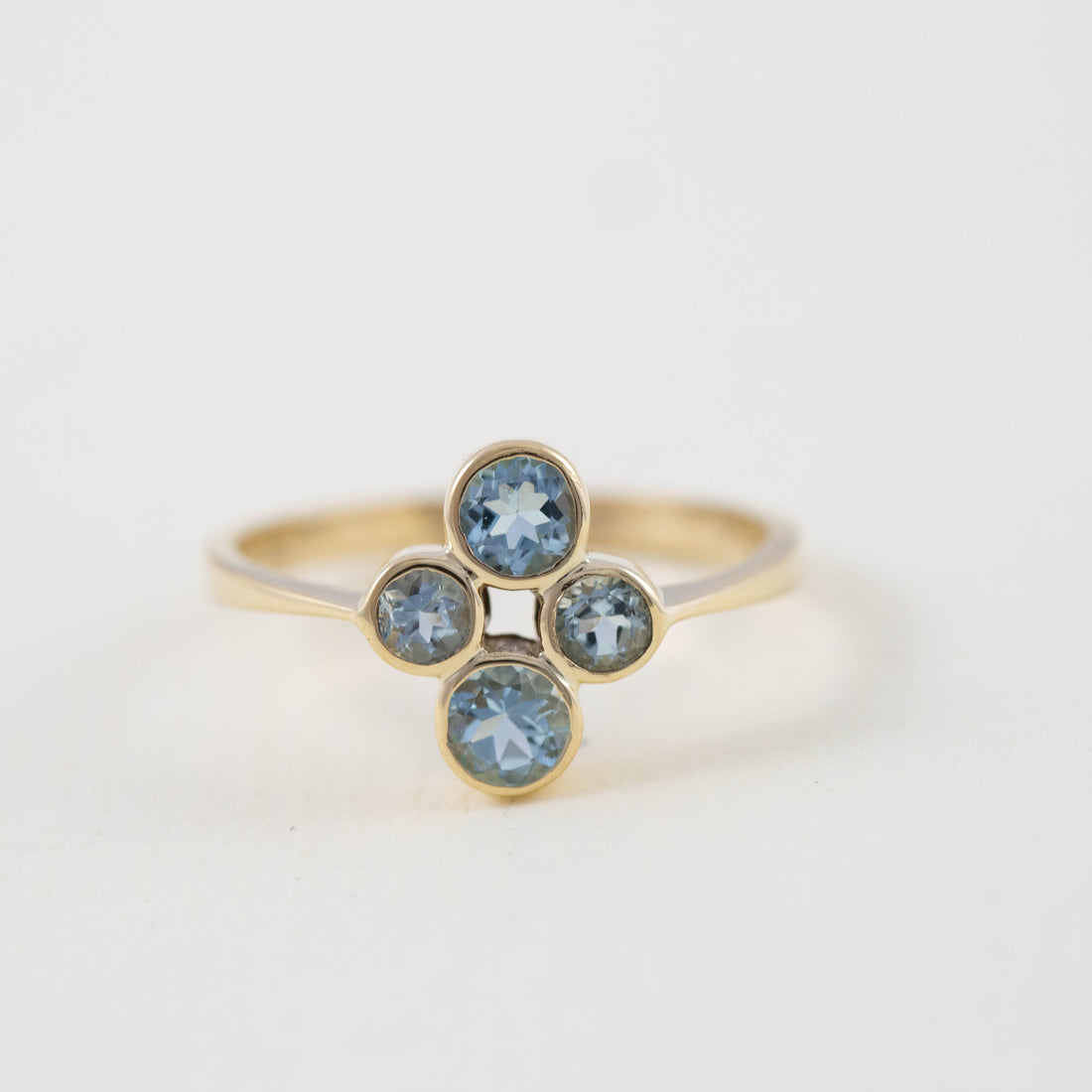 Four Stone Cluster Ring