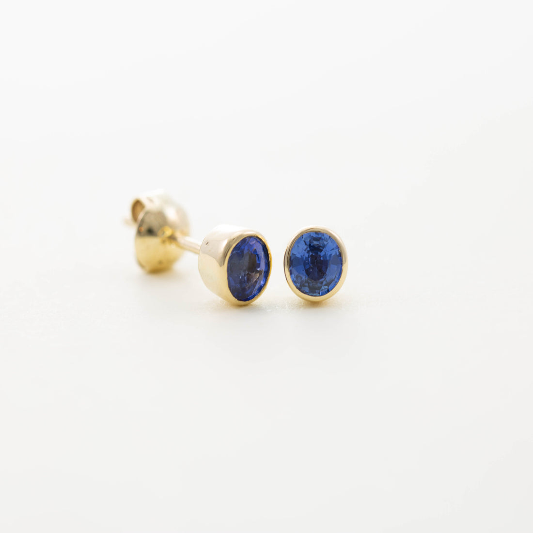 Large Oval Stud Earrings