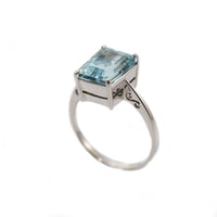 Large Rectangular Solitaire Ring