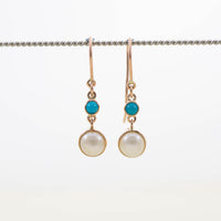 Mixed Double Drop Earrings