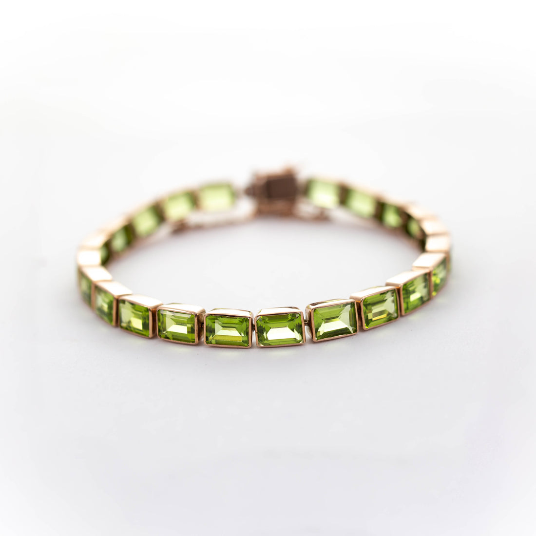 Rectangular Collet Set Bracelet