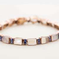 Rectangular Collet Set Bracelet