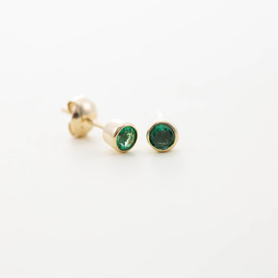 Small Round Stud Earrings