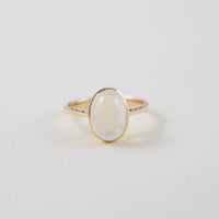 Large Oval Solitaire Ring