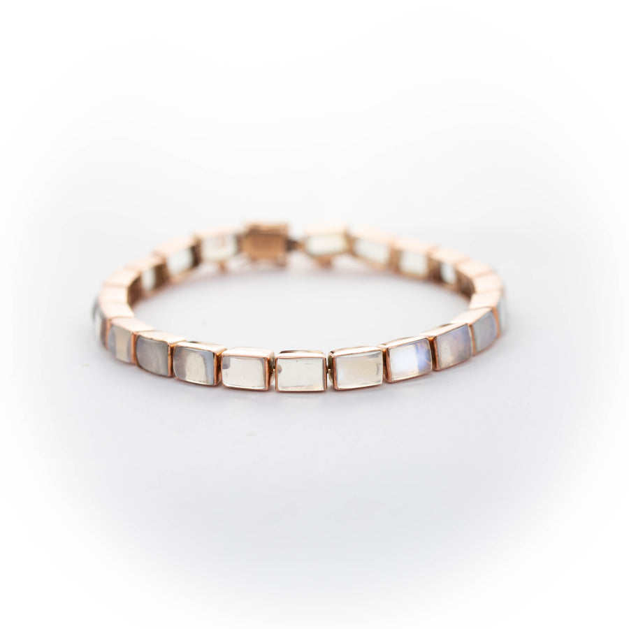 Rectangular Collet Set Bracelet