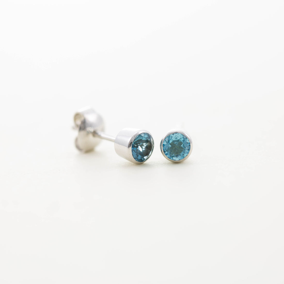 Small Round Stud Earrings